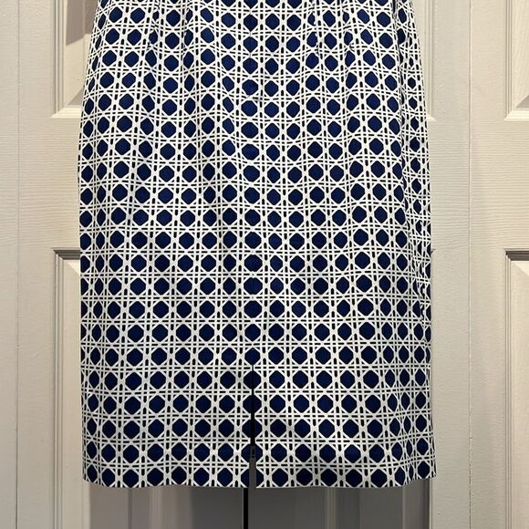 Anne Klein Blue/White Sleeveless A-Line Dress Size 6 NWT - Picture 8 of 13